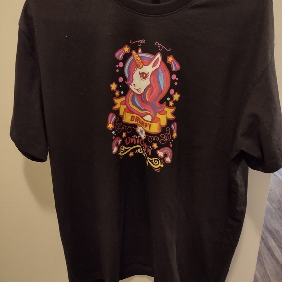 Girl's Grumpy Lil Unicorn Tshirt - Picture 1 of 3